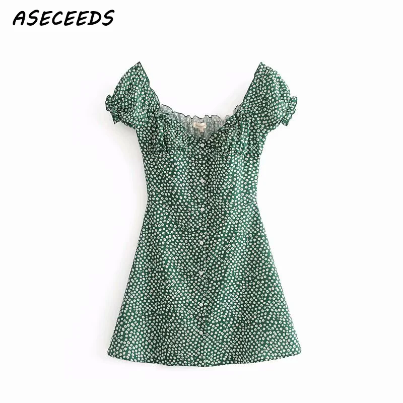 

Summer Dress 2019 Button Up Sexy Floral Dress Short Sleeve Casual Slim Women Beach Ruffle Dress Evening Party Dresses Vestidos