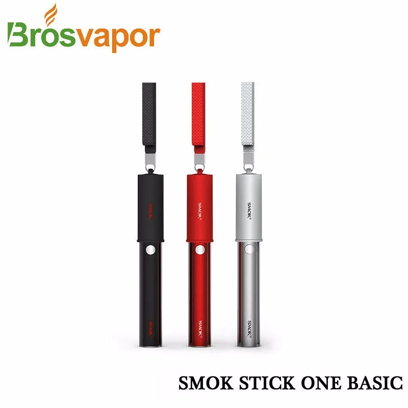 100% Original Smok Stick One Basic Kit with 2ML SMOK Nano TFV4 Tank 2200mah eGo Cloud Battery 510 thread lightweight comfortable E-cigarette kit Shock!!! (2)