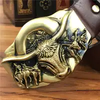 Bull Belt Buckles For Men Leather Belt Jeans Men Belt Genuine Leather Ceinture Homme Riem Male Strap MBT0557