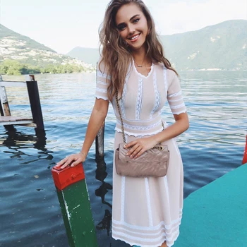 

Seamyla 2020 New Elegant A Line Summer Dress Women Fashion Short Sleeve Bandage Dresses Vestidos Sexy Club Celebrity Party Dress
