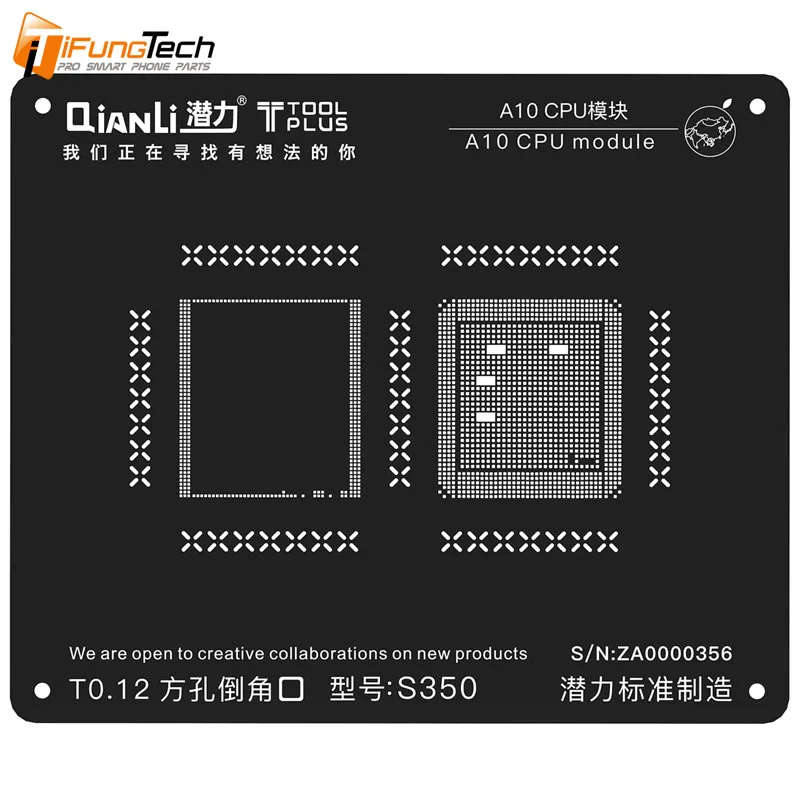 QIANLI TOOLPLUS для IPHONE A7/A8/A9/A10/A11 CPU модуль BGA реболлинг IBLACK STENCIL|Наборы ремонта мобильных