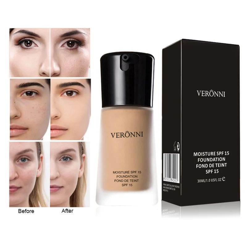

30ml Perfect Cover Liquid Face Foundation Cream Concealer Waterproof Nude Base Lasting Oil Control Makeup Recommend