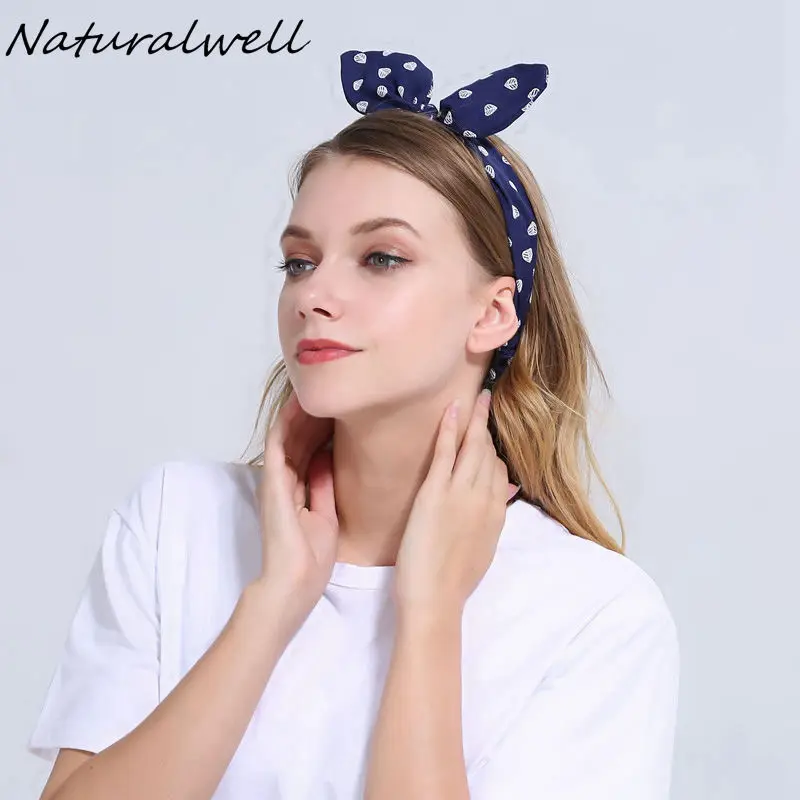 Naturalwell Fashion Turban Headbands For Women Summer chiffon Headband