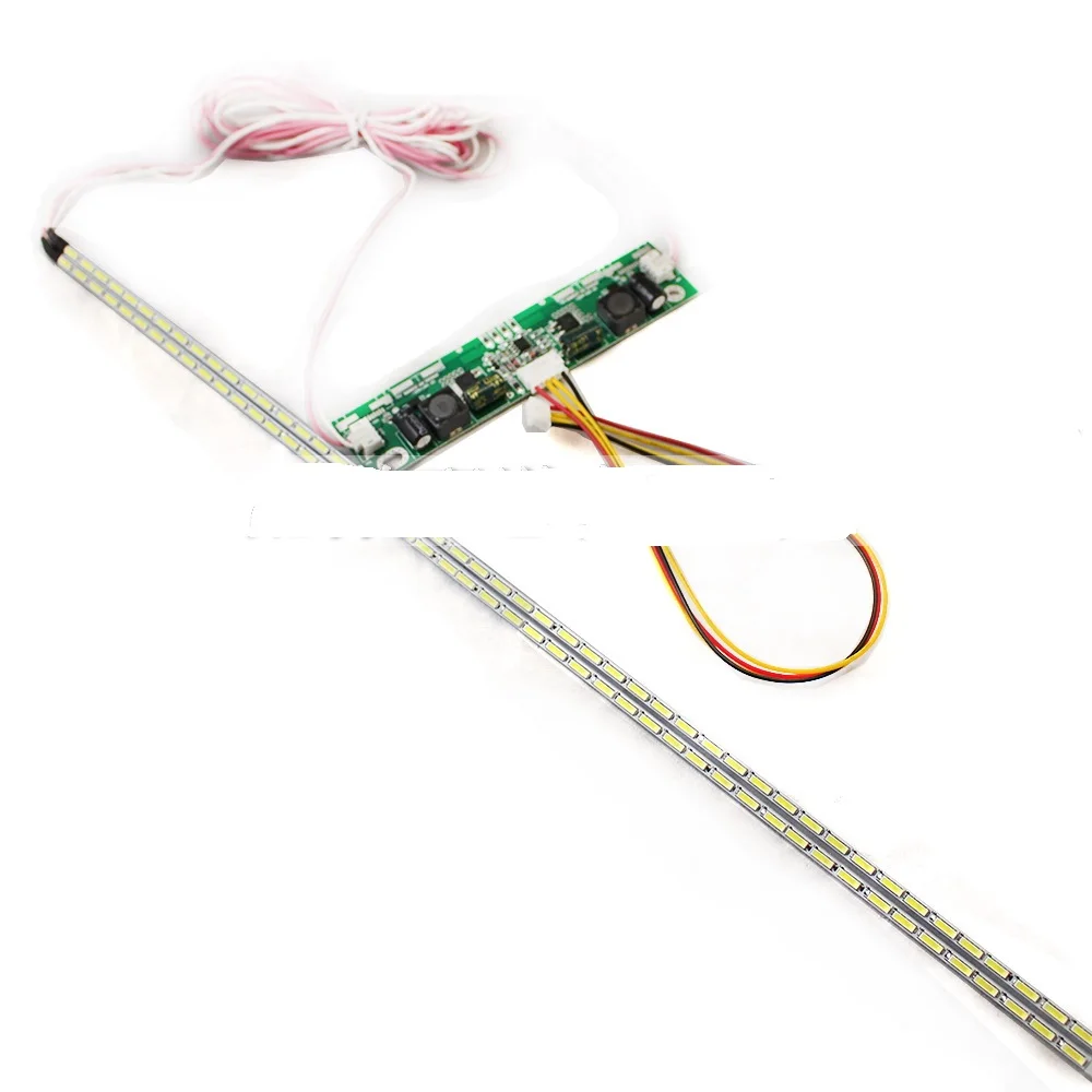 

46 inch LED Aluminum Plate Strip Backlight Lamps Update Kit for LCD Monitor TV Panel 2 LED Strips 520mm Free Shipping