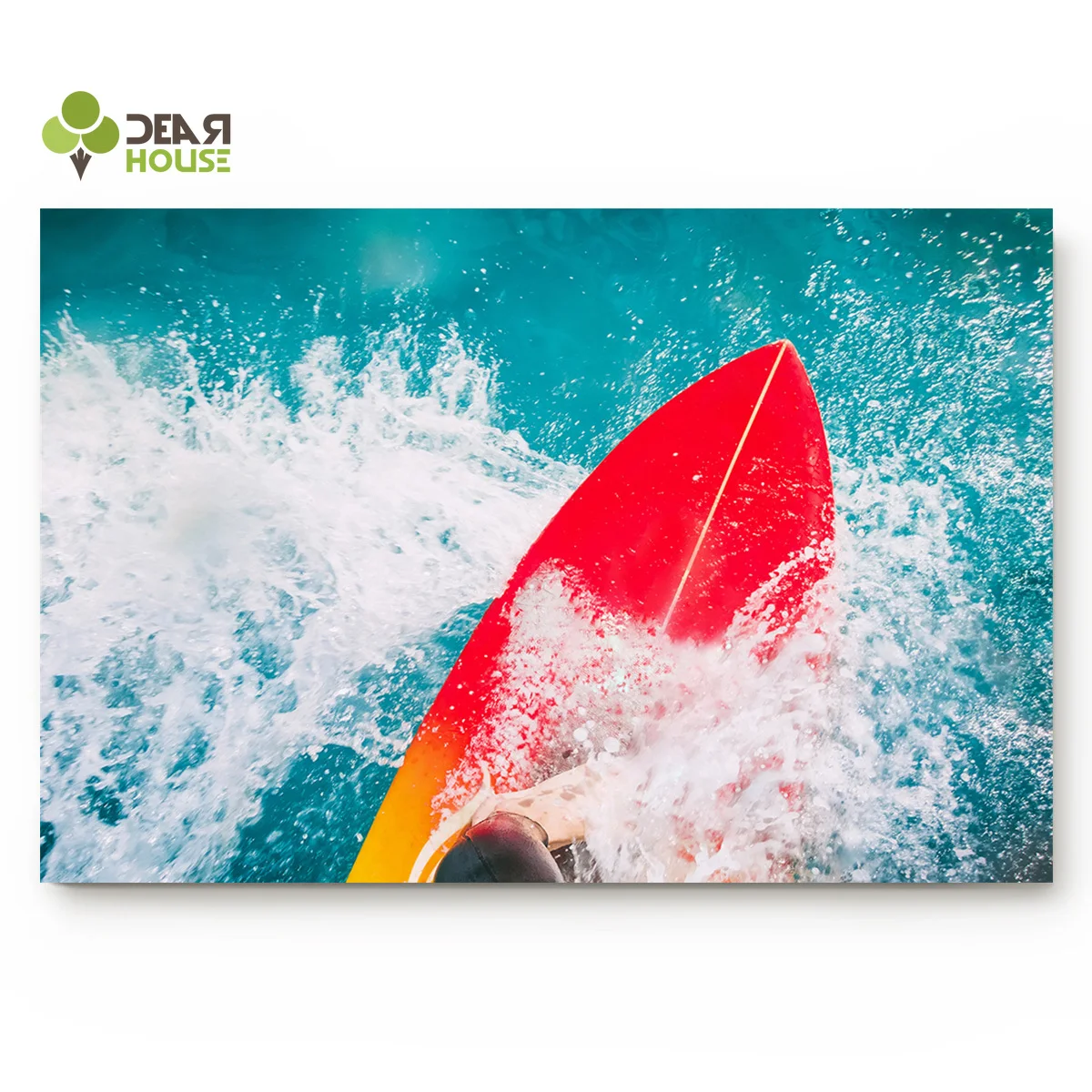 Dear House Doormat Surfing Clear Water Bathroom Mat Outside Waterproof Shoes Scraper Entryway Rug Home | Дом и сад