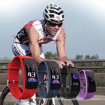 

Timethinker Smart Bracelet Bluetooth Wristband GPS Pedometer Fitness Tracker 0.96"Smart band Heart Rate Monitor Waterproof QS100