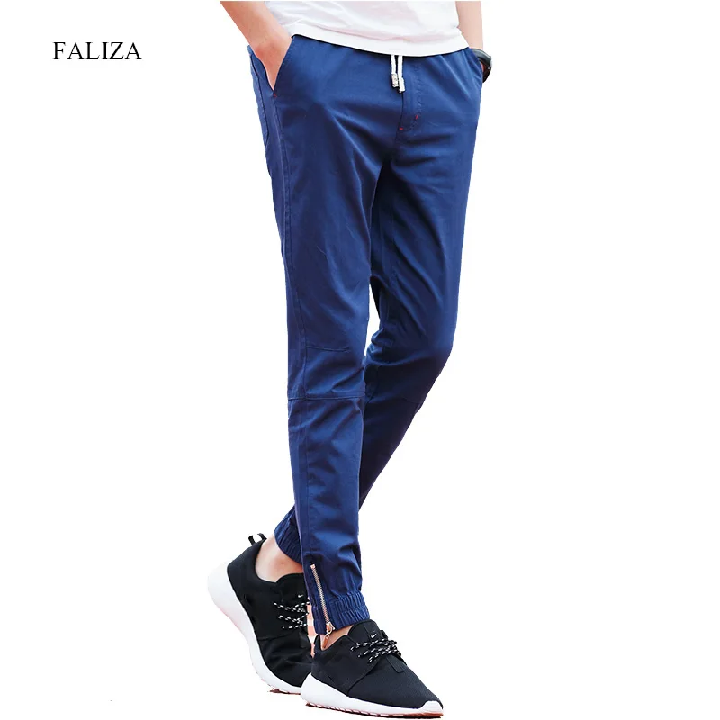 FALIZA 2019 демисезонный Мужские штаны для бега брюки карго мужчин Jogger Хлопок
