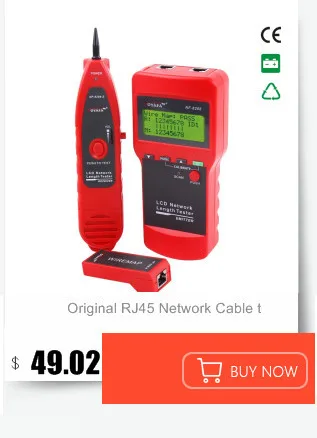 Unique Network monitoring cable tester LCD NF-308 Wire Fault Locator LAN Network Coacial BNC USB RJ45  RJ11 red color NF_308 line toner tracer