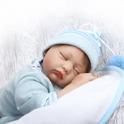 Npk силикона Reborn Baby Для мальчиков и девочек куклы 22 "55 см тела мягкого хлопка новорожденных спальный куклы подарок детям Bebe жив reborn