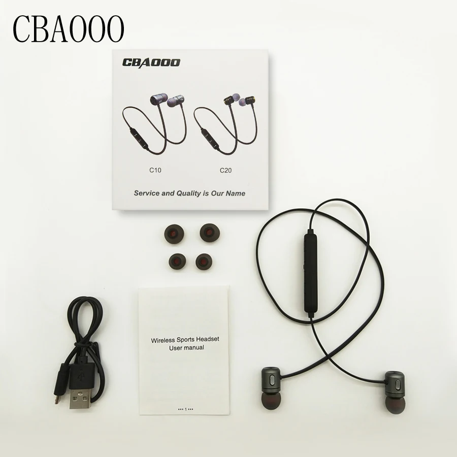 CBAOOO TC01S Ceramic Bluetooth Earphone Bass In Ear wireless Stereo Sport Headsets C10 Metal Magnet earphones for xiaomi iPhone