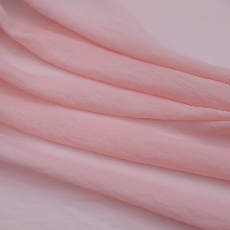 Коллекция 2019 года Розовая тонкая льняная шелковая ткань sakura для платья bazin getzner