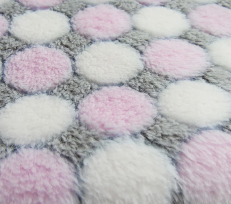 Мягкое фланелевое одеяло для собаки для питомца с принтом в горошек дышащий коврик для питомца кошки теплый зимний спальный чехол для питомца одеяло для домашних собак товары для кошек