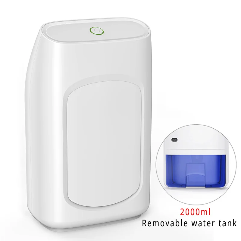 

Basement Air Dehumidifiers Humidity Moisture Absorber Household Dehumidifier 65W 2L Indoor Air Dryer Ultra-Quiet Clothes Dryers