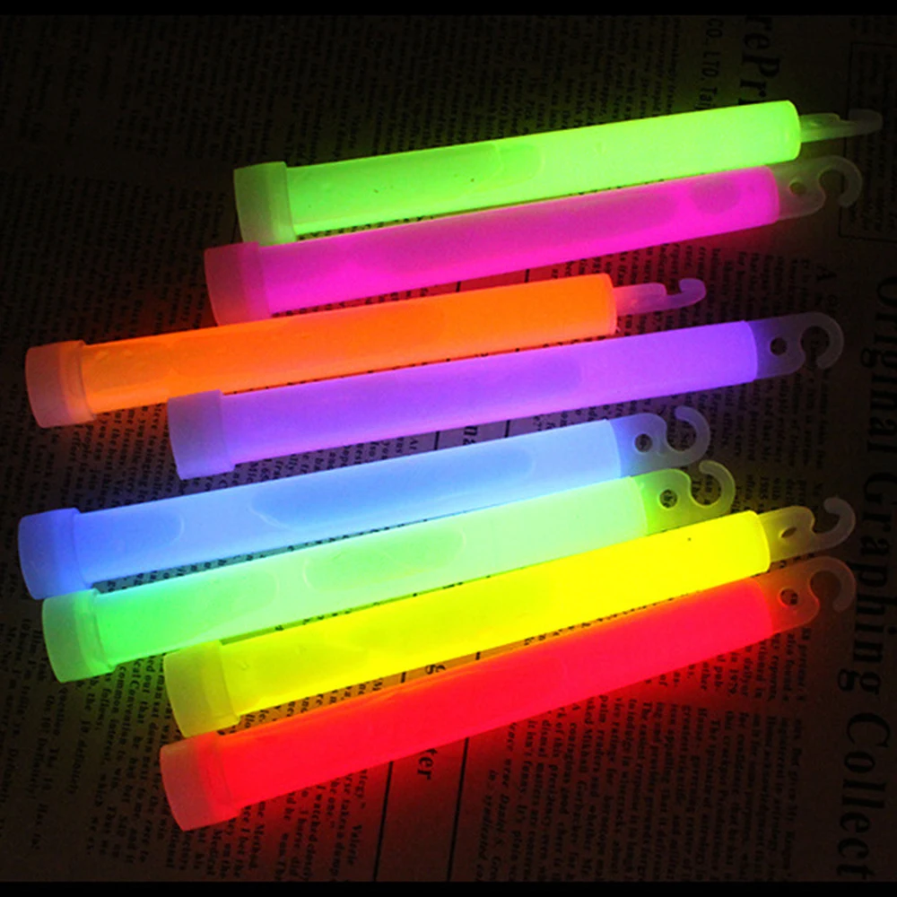 15 см промышленные светящиеся палочки вечерние светящиеся химические флюоресцентные палочки для Хэллоуина подвесные декоративные кемпинговые аварийные огни