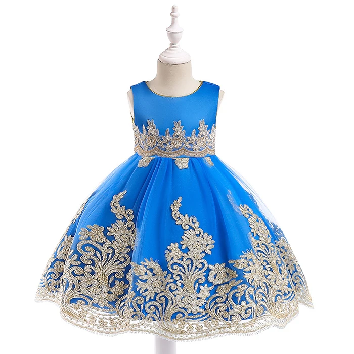 Детское вечернее платье принцессы с вышивкой для девочек, элегантное праздничное платье для дня рождения платье для девочек Рождественская Одежда для маленьких девочек от 2 до 10 лет