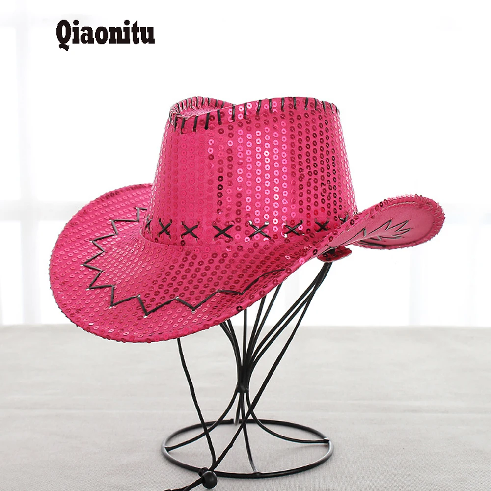 

Cowboy hats for men and women type outdoor fishing sequins tourist cap Sun hat