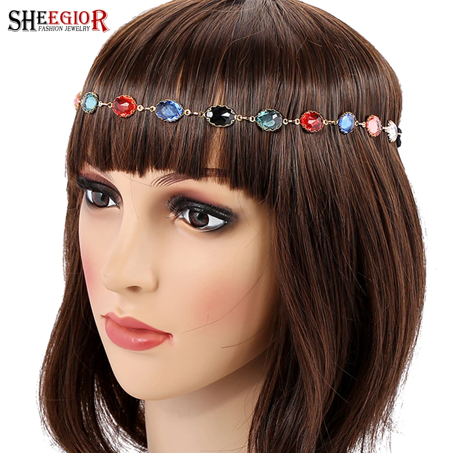 SHEEGIOR Romantic Crystal HeadBand Hair Accessories for Women Hairband