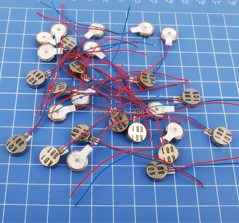 20pcs 2V 6V Dc Coin Vibration Motor 10*3.8mm Strong Vibrating Motor diy