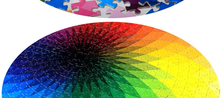 Детские развивающие игрушки цвета радуги бумага jigzaw головоломка 1000 шт./компл. серьезную проблему на пациента, не наносит вред Chromatics обучения