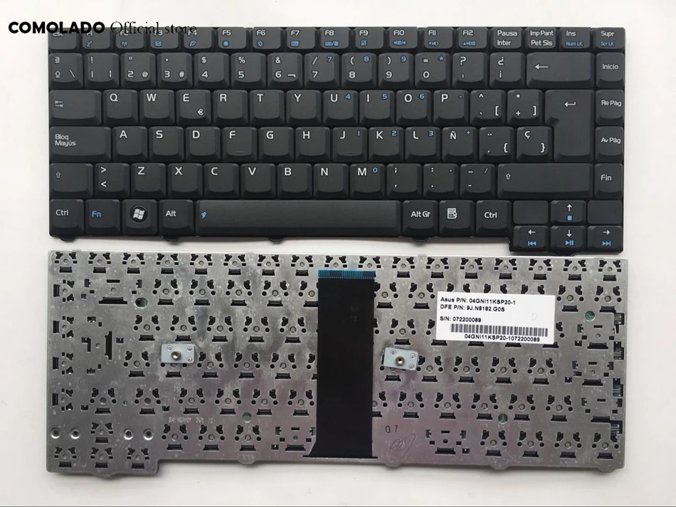 SP Spanish keyboard For ASUS F2 F20 F2JE F2JV F2L x53L 24PIN black laptop keyboard SP Layout