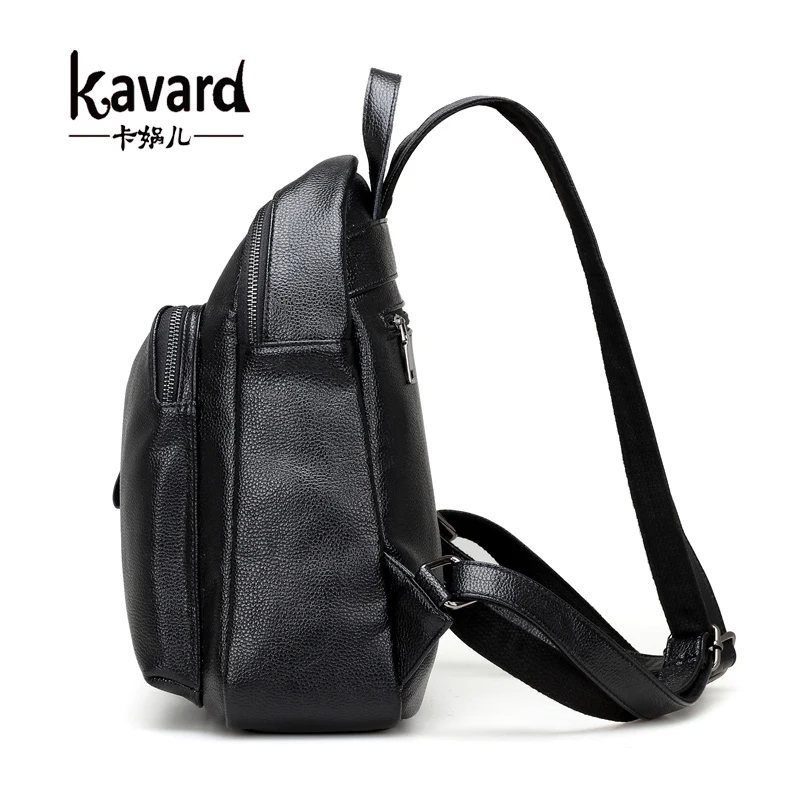 Kavard модный рюкзак для женщин школьные сумки подростков черные маленькие рюкзаки