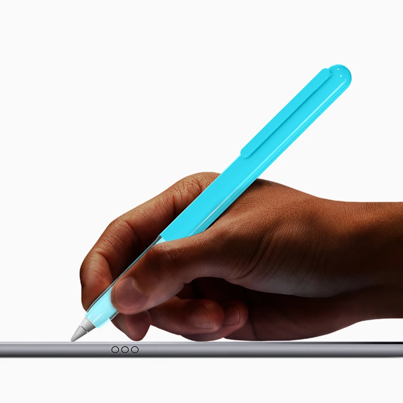 

Hard PC Transparent Color Protective Case for Apple Pencil - Pen Cover Holder with Built-in Clip for iPad Pro 9.7 10.5 12.9 Pen