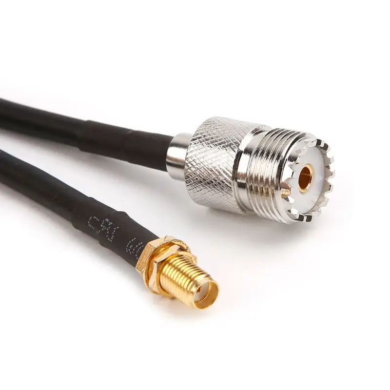 НОВЫЙ SMA Гнездовой к UHF SO239 PL259 гнездовой кабель RG58 РЧ коаксиальный в