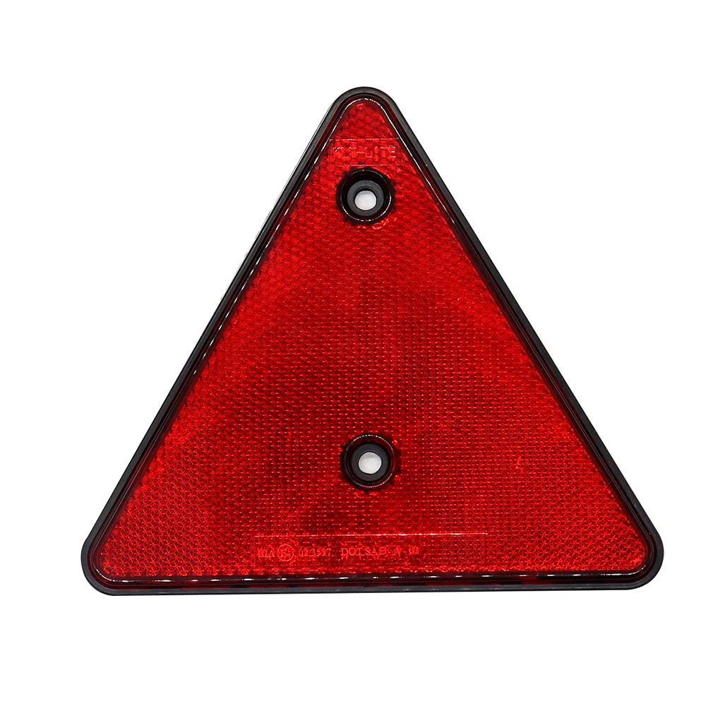 Light Reflector Triangular Red Truck Side Warning Light Reflect Plate for Trailer Truck Bus Car Styling Accessories