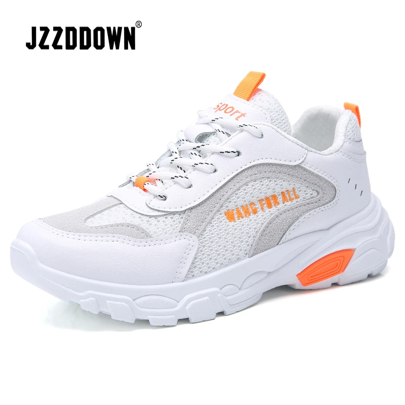 

JZZDDOWN Mesh Suede Chunky White Sneakers for women Female Platform Zapatos de mujer Luxury Casual running ladies shoes