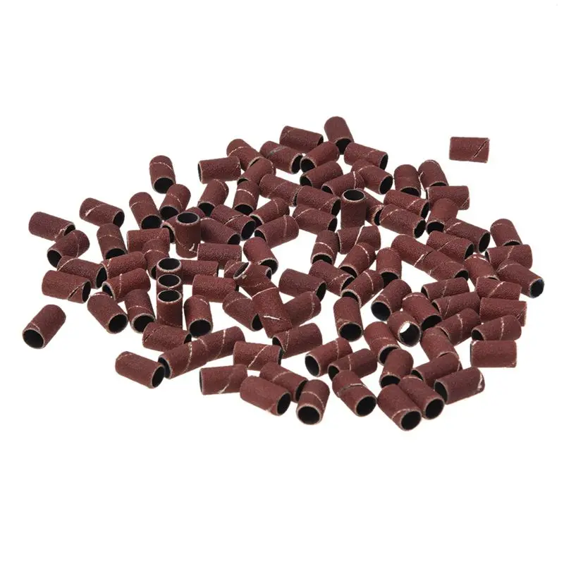 

100 Pc Professional Sanding Bands Nail Manicure #180 GRIT FILE SAND PIECE SET