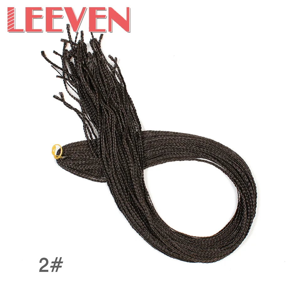 Leeven, 28 дюймов, косички, длинные, цветные, синтетические, Zizi Box, косички, вязанные, для наращивания волос, розовые, фиолетовые, 45 г - Цвет: #2