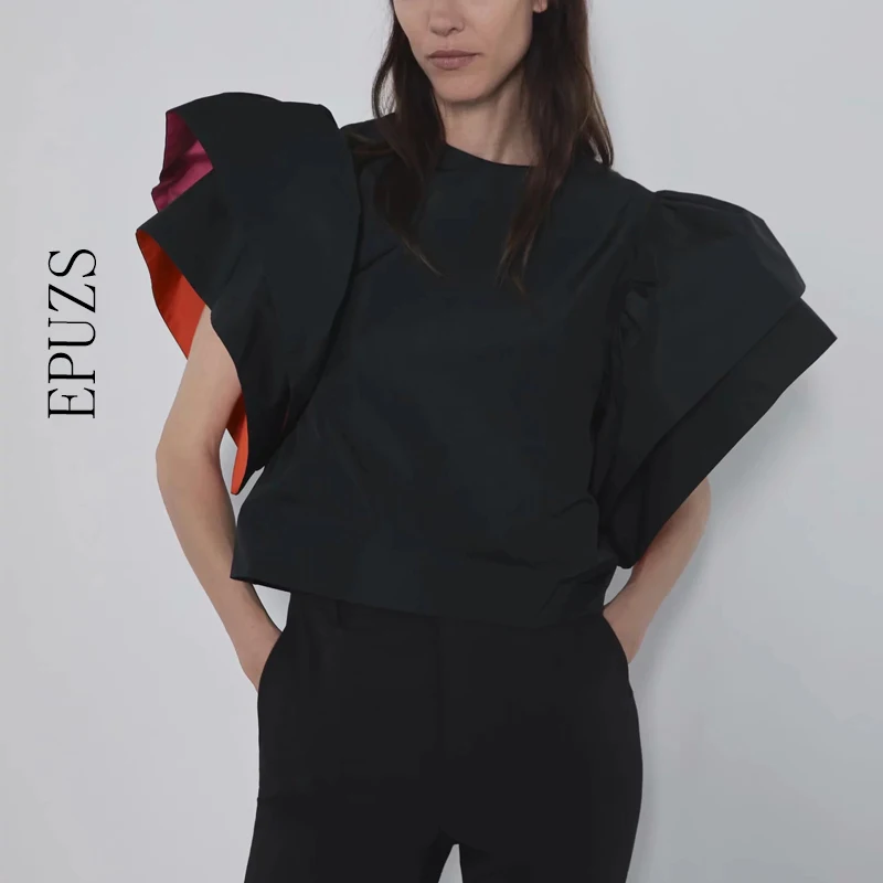 Comprar Blusas y tops de mujer Vintage blusa elegante de oficina negra Camisas de mujer ropa de calle ropa de moda coreana señoras top blusas