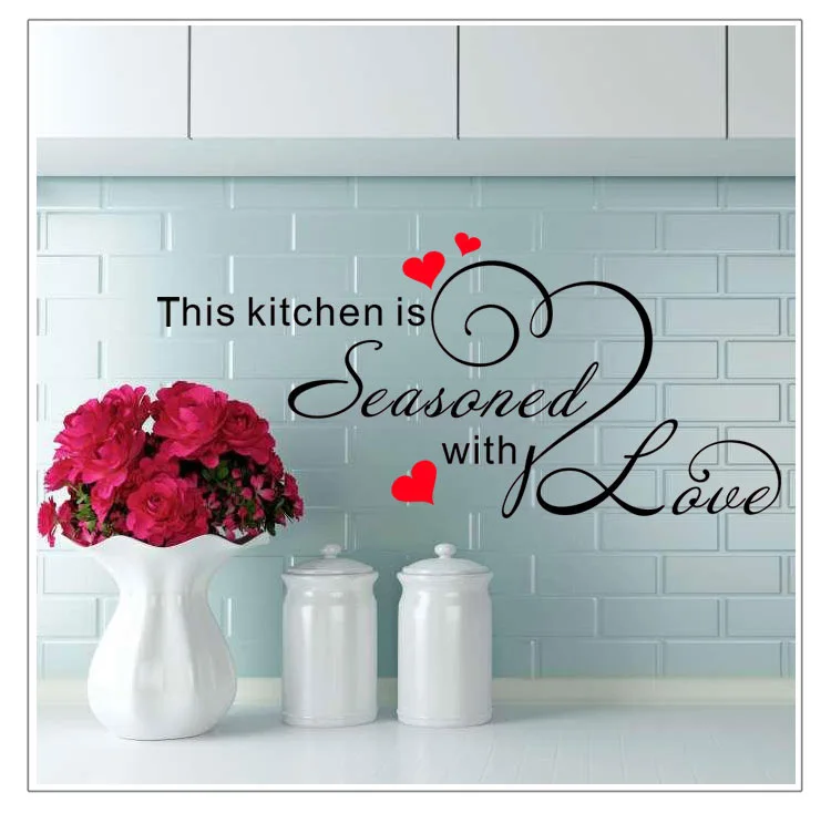 

Kitchen Wall Stickers Sweet Food DIY Wall Art Decal Decoration Oven Dining Hall Wallpapers PVC Wall Decals Home Decor