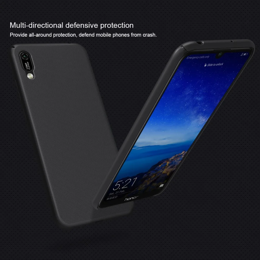 10 шт./лот NILLKIN Супер Матовый щит Матовый ПК Жесткий Чехол для Huawei Y6 Pro чехол