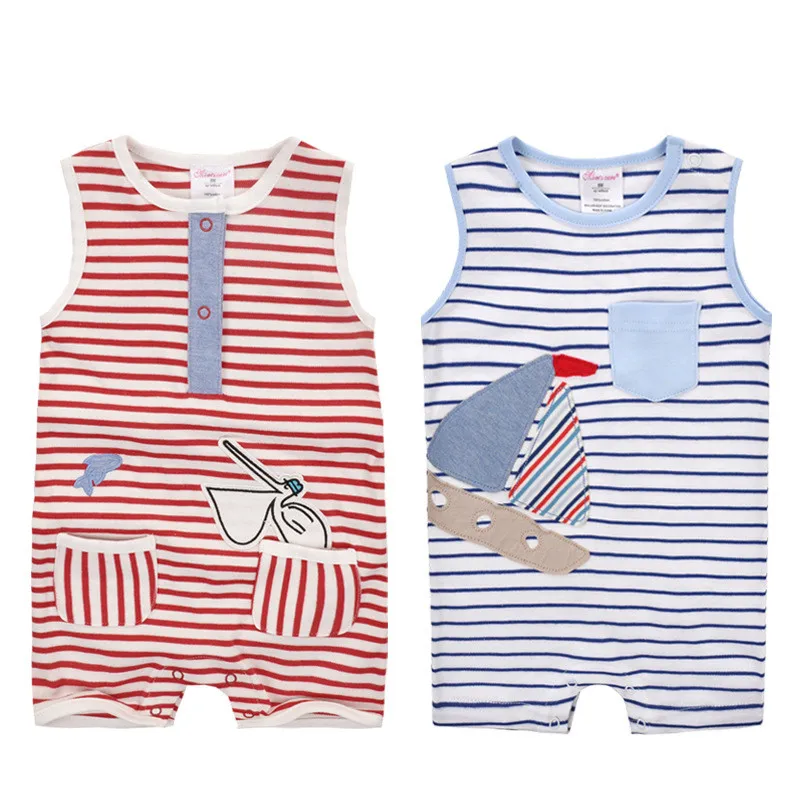 

Baby Bodysuits 0-24M Sleeveless Body Babies Newborn Baby Girl Boy Clothing Cotton Infant Jumpsuit Vest Cartoon Costume ETHY-294