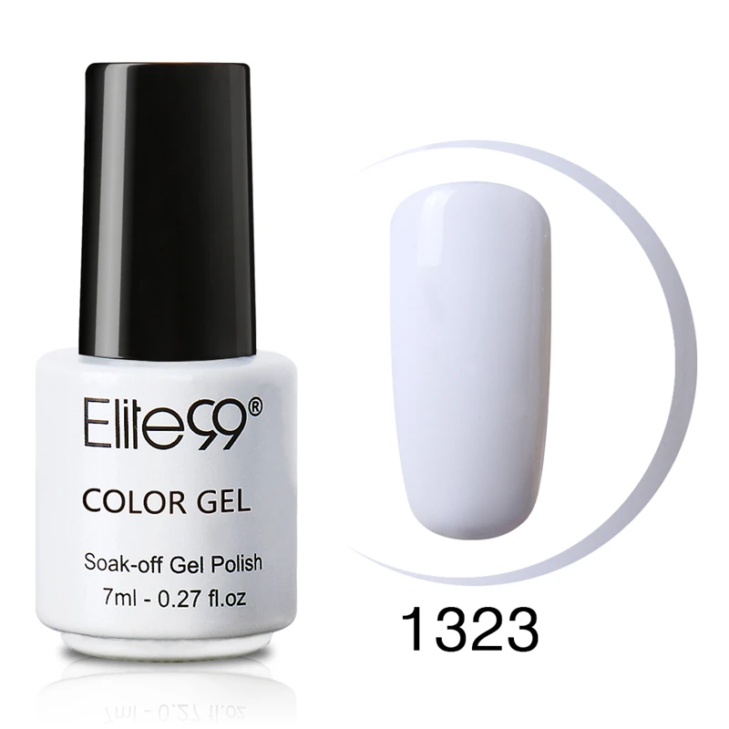 Elite99 7 мл великолепный цвет лак для ногтей верхнее покрытие основа под лак искусство УФ светодиодный УФ гель лак Устойчивый лак для ногтей гель лак