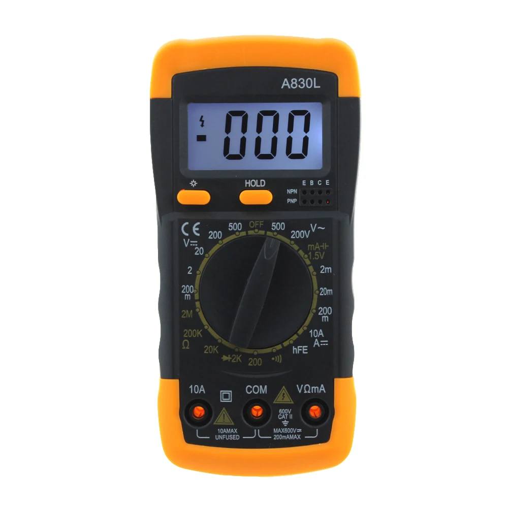 

Digital A830L Multimeter LCD Electric Ammeter Voltmeter Tester Meter Handheld AC DC Digital Multimetro Ammeter Multimeter