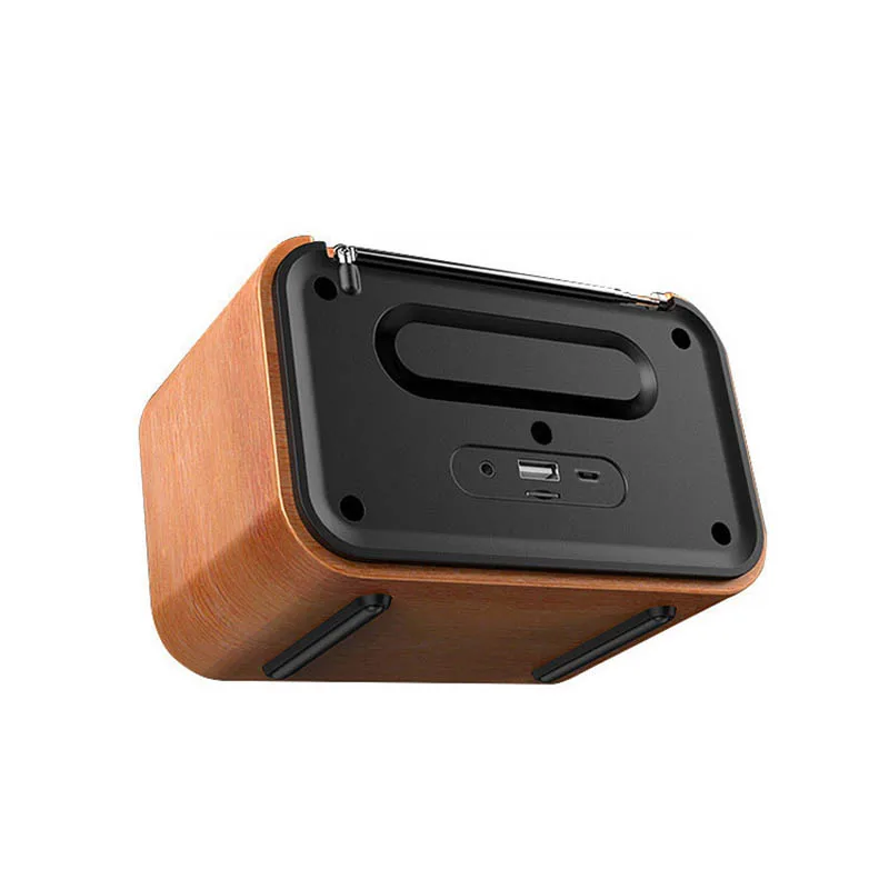 

Retro FM Radio Bluetooth Speaker Wireless AUX Subwoofer Dual Speakers TF Card Support LSMK99