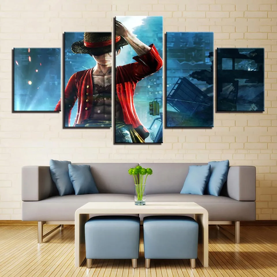 Lona-HD-huellas-fotos-arte-de-pared-de-5-piezas-de-una-pieza-mono-D-luffy.jpg_640x640