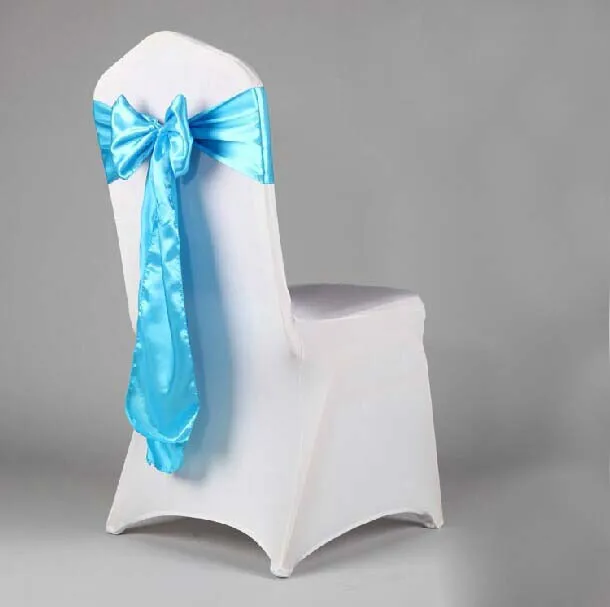 Buy WedFavor 100pcs Neon Green Chair Cover Satin Bow Sashes Chair Ribbon Ties