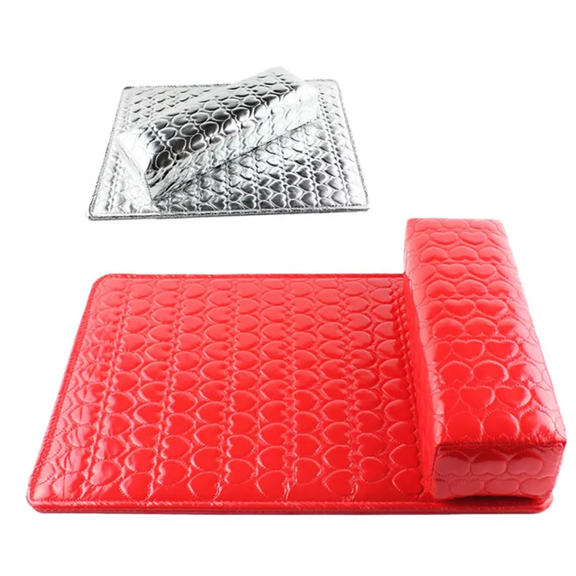 

Newest Column Cushion Pillow Salon Hand Holder Rectangle PU Leather Pad Nail Arm Rest Manicure Nail Tools dig6325