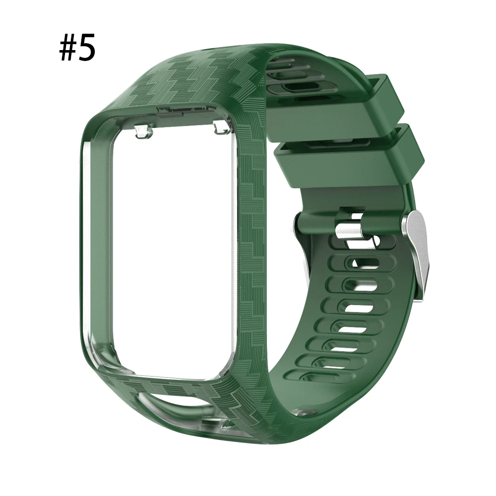 Для TomTom Runner 2/3 Spark/3 Спортивные часы c GPS Фитнес наручные часы Смарт-ремешок для часов на замену Цветной силиконовый ремешок - Цвет: 5