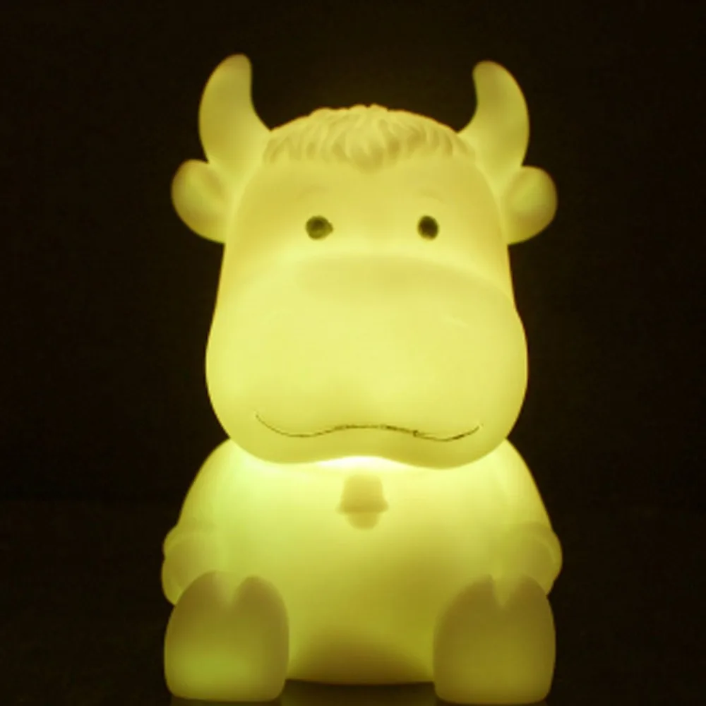 Cute Cartooon Animal Shaped LED 7 color Changing Night Light LED Night