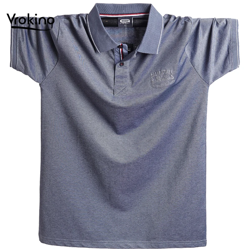 

2019 New Men's Short-sleeved Polo Shirt Men's Business Casual Color Fashion Lapel POLO Shirt Men's Brand Clothing 3XL 4XL 5XL