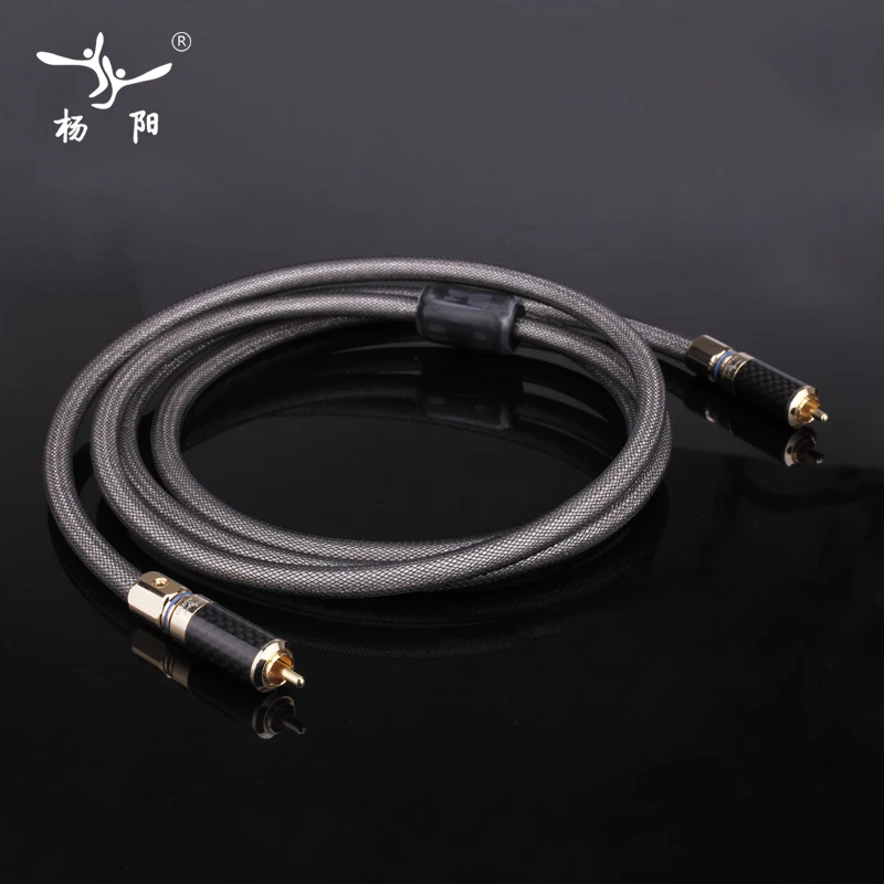 Посеребренный Hi Fi Цифровой коаксиальный кабель YYAUDIO высокопроизводительный ЦАП