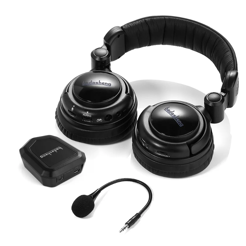 

2.4 Ghz Optical Wireless Stereo Vibration Gaming Headset For Xbox 360S , PS4/3, PC, Mac ,TV ,XBox One With Detachable Microphone