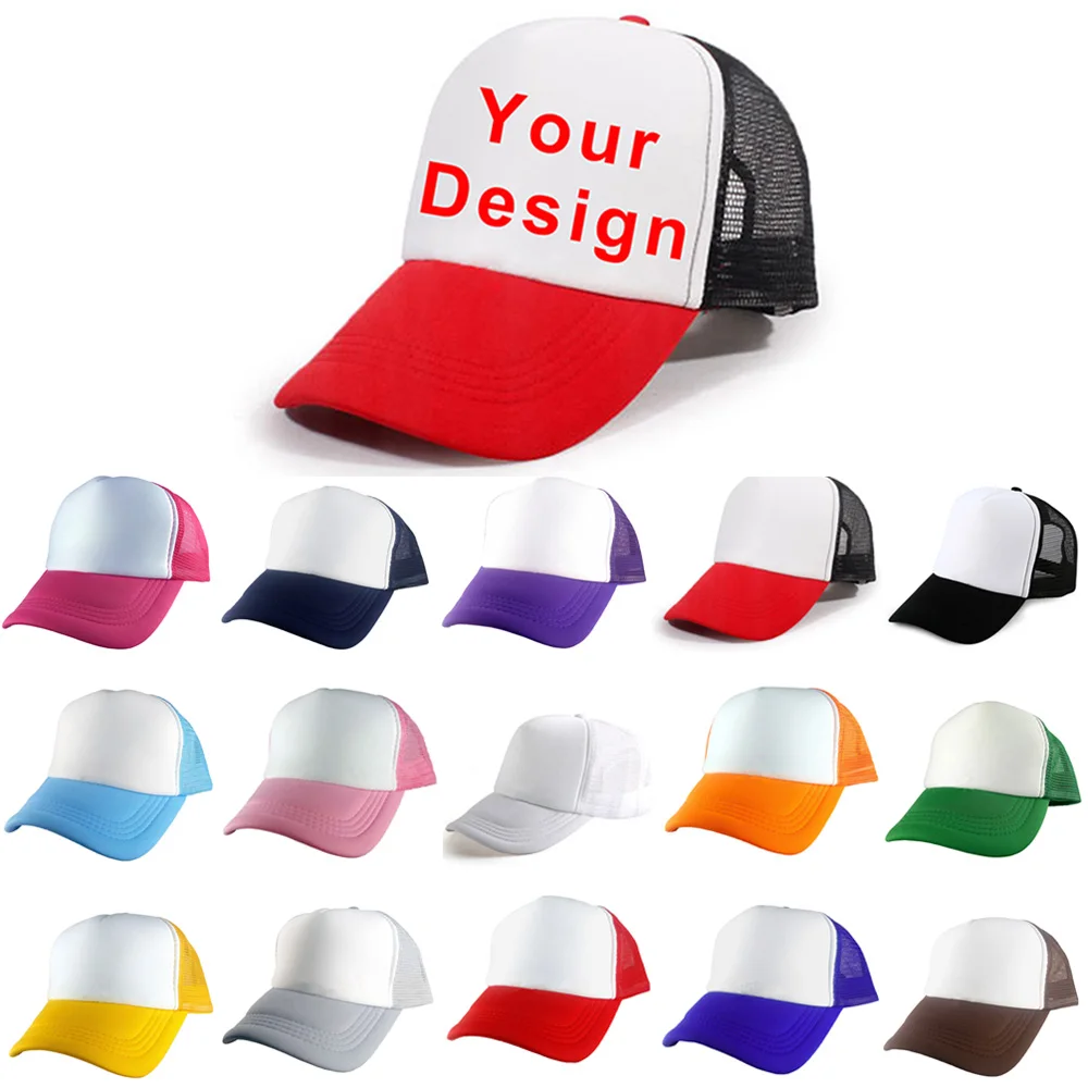 

Factory Price Free Custom LOGO Design Cheapest Polyester Men Women Baseball Cap Blank Mesh Adjustable Hat Adult Children Kids