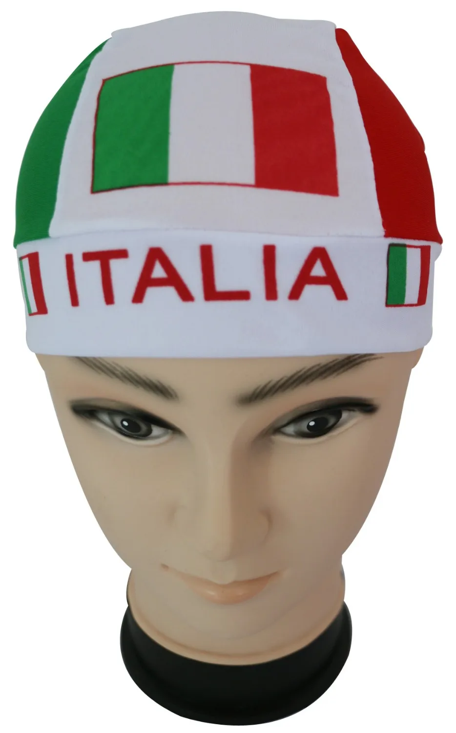 Free Shipping 2017 New Style Men Italy Flag Print Durag Bandana Cap For