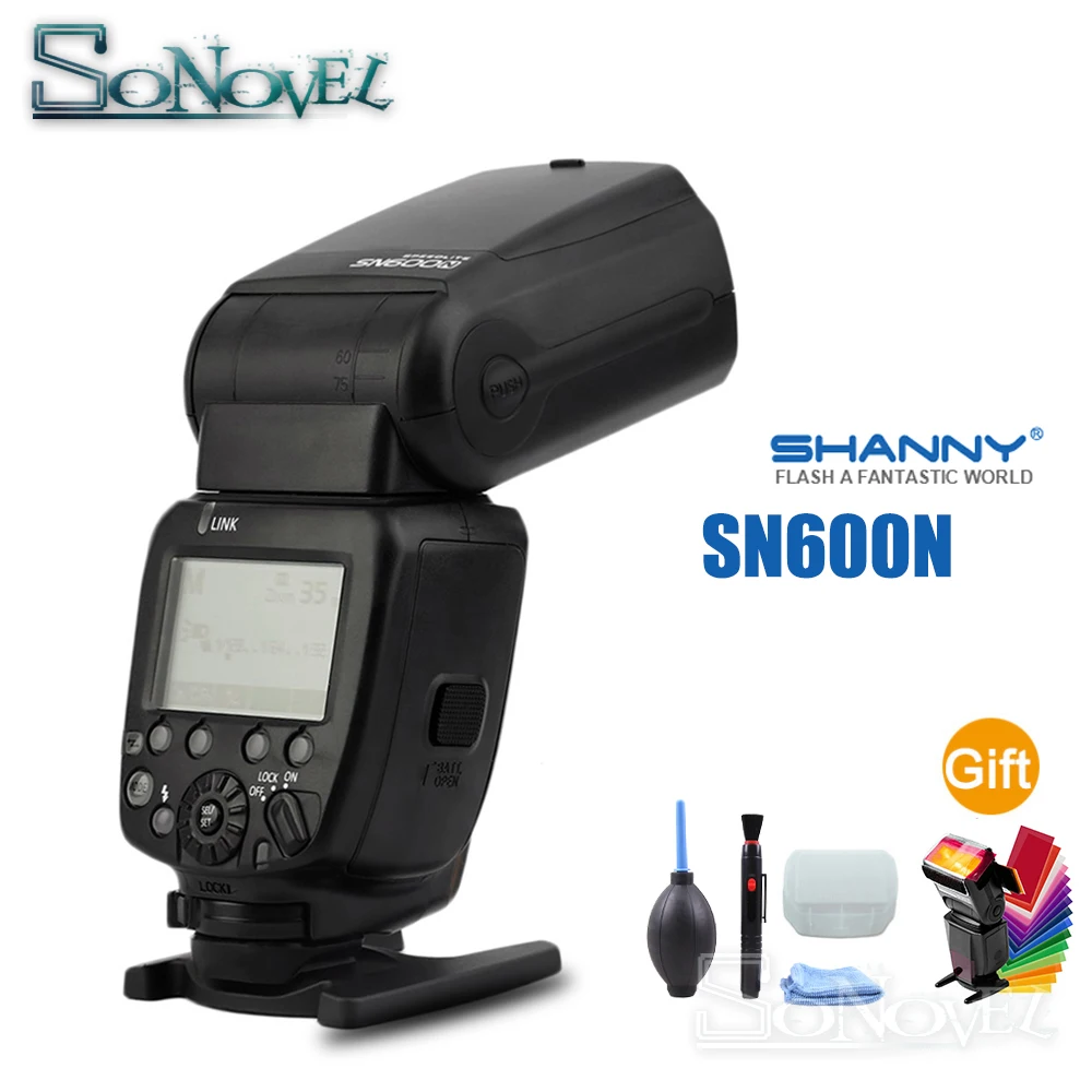 Shanny Sn600n Ittl Hss 1/8000s Flash Speedlite For Nikon D7500 D7300