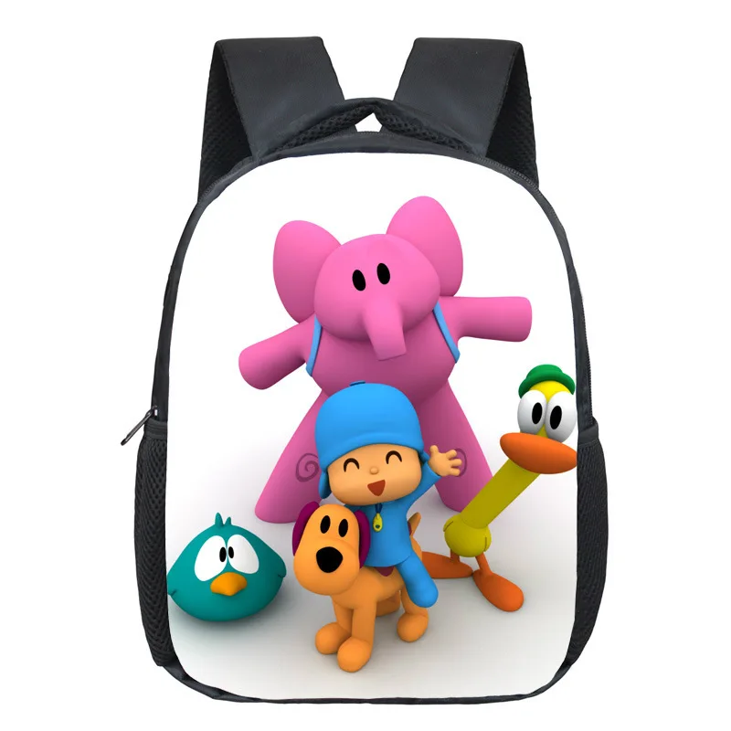 

POCOYO Elly Pato Loula Backpack Cute Boys Girls Daily Backpacks Children Bag Kids Best Gift Kindergarten Backpack